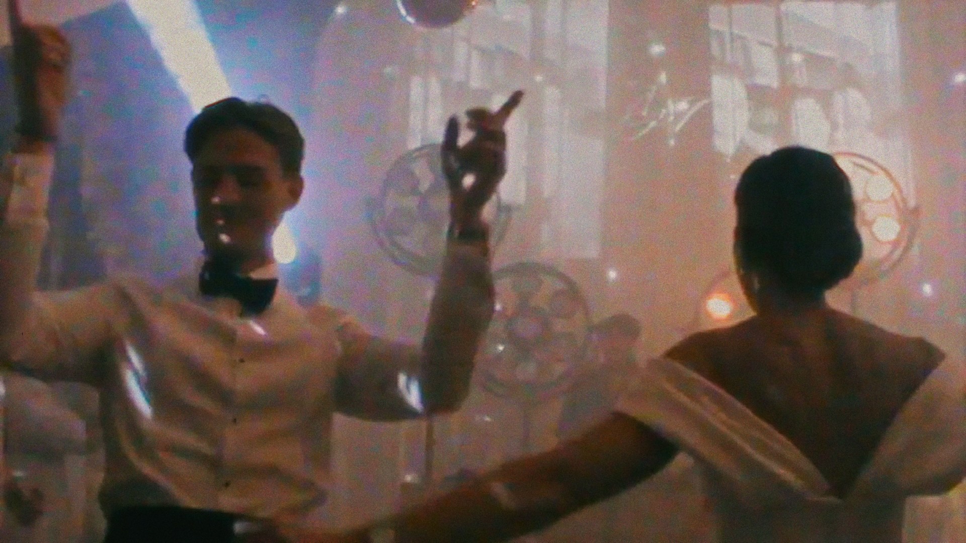 The celebration, filmed by friends